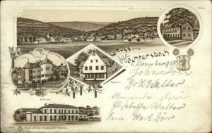 Gruss Aus Wachtersbach Germany c1900 Postcard