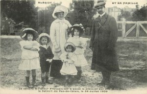 Vintage Postcard Louis Blériot French Aviator and Family c. 1909