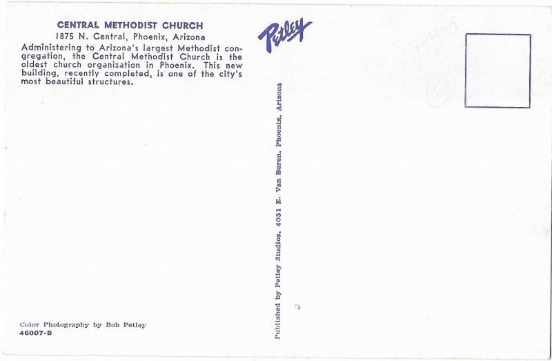 Central Methodist Church 1875 N Central Phoenix Arizona