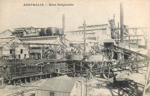 Kalgoorlie Mine Australia industry vintage postcard