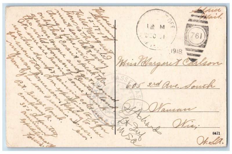 Rhineland-Palatinate Germany Postcard Greetings from Herforst Eifel Inn 1918