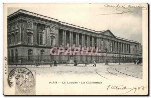 Paris Old Postcard The Louvre Colonnade