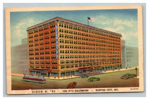 Vintage 1940's Advertising Postcard Dixon Hotel 12th Street Kansas City Missouri