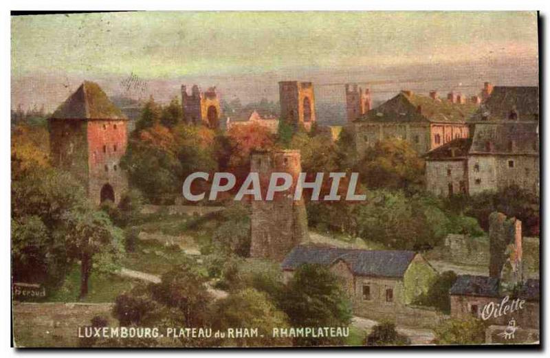 Old Postcard Luxembourg Plateau du Rham Rhamplateau