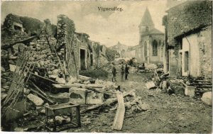 CPA Vigneulles-les-Hattonchatel - Rue - Strassenpartie - Ruines (1036908)