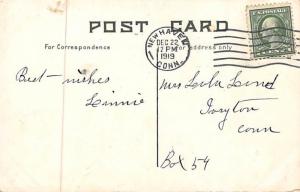 Christmas 1919 light postal marking on front