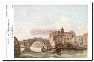 Old Postcard Thomas Girtin Old Ouse Bridge York