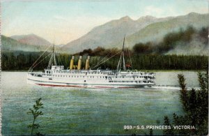 CPR SS 'Princess Victoria' Ship Steamship Unused Stephen Thompson Postcard H58