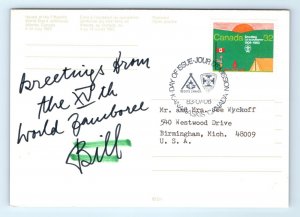 1983 Stamp National Poster Winner 75 Years Scouting Postcard