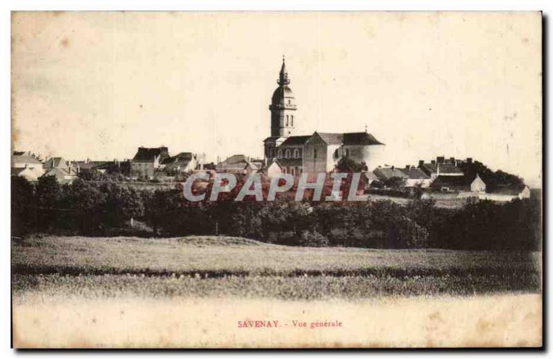 Savenay Old Postcard General view