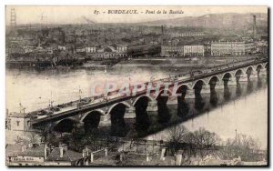 Postcard Old Bordeaux Bastide Bridge