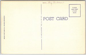 Racine Wisconsin WI, Reef Lighthouse, Three Miles from Shore, Vintage Postcard