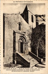 CPA LES BAUX Eglise Saint-Vincent (1259194)