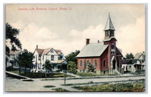 Swedish Lutheran Bethania Church Akron Ohio OH 1910 DB Postcard P24