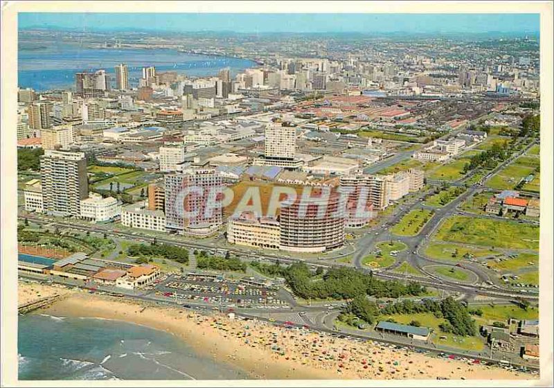 Modern Postcard Aerial view of North Beach Durban Natal South Africa