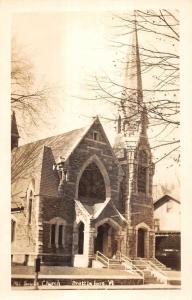 Brattleboro Vermont All Souls Church Real Photo Antique Postcard K15671