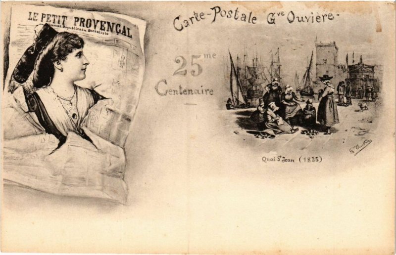 CPA 25 Centenaire - le Petit Provencale - Quai St-Jean (214967)