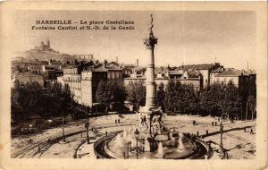 CPA MARSEILLE La Place Castellane Fontaine Cantini (404685)