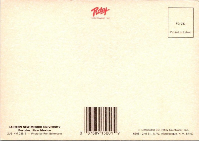 NM, Portales  EASTERN NEW MEXICO UNIVERSITY  Campus View  4X6 Postcard