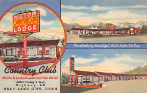 Salt Lake City Utah Country Club Motor Lodge & Coffee Shop,Multi-View Linen PC U