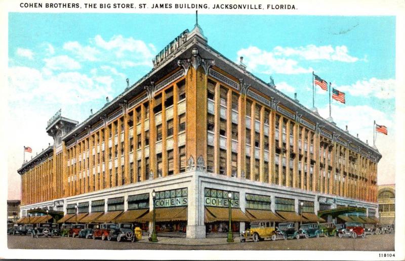 Florida Jacksonville Cohen Brothers Department Store 1940 Curteich