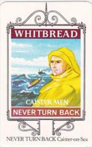 Whitbread Brewers Trade Card Maritime Inn Signs No 15 Never Turn Back Caister...