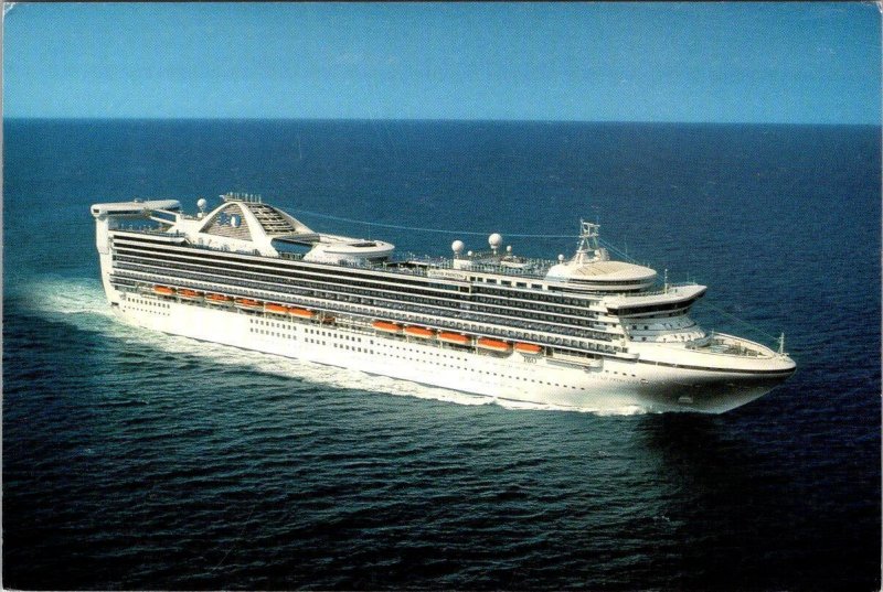 PRINCESS CRUISES Advertising GRAND PRINCESS Cruise Ship 4X6 Continental Postcard