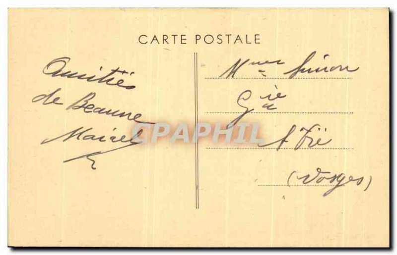 Old Postcard Notre Dame de Beaune miraculous Black Madonna