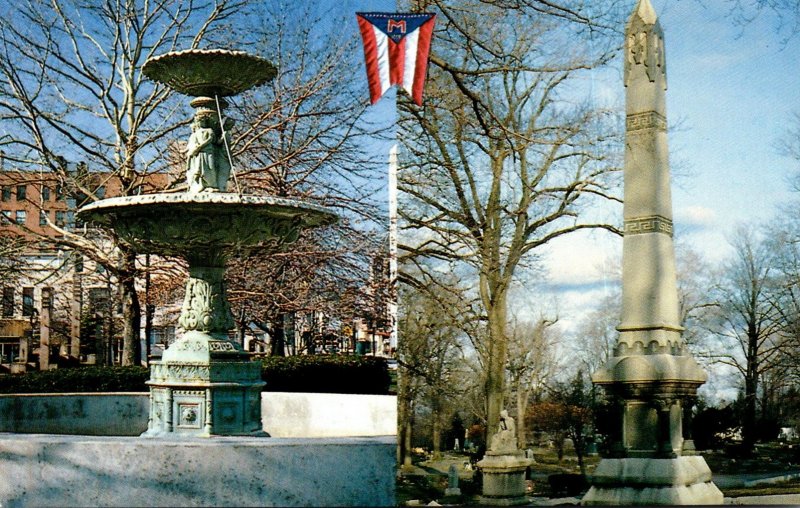 Ohio Mansfield Central Park The Vasbinder Fountain