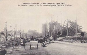 Belgium Brussels Expo 1910 La Grande Terrasse et les derniers vestiges du Pal...