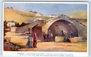 NAZARETH Fountain of the Virgin ISRAEL Postcard