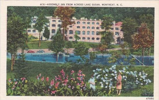 North Carolina Montreat Assembly Inn From Across Lake Susan