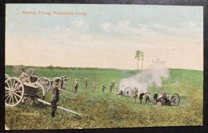 Mint Canada Picture Postcard Battery Firing Petawawa Camp