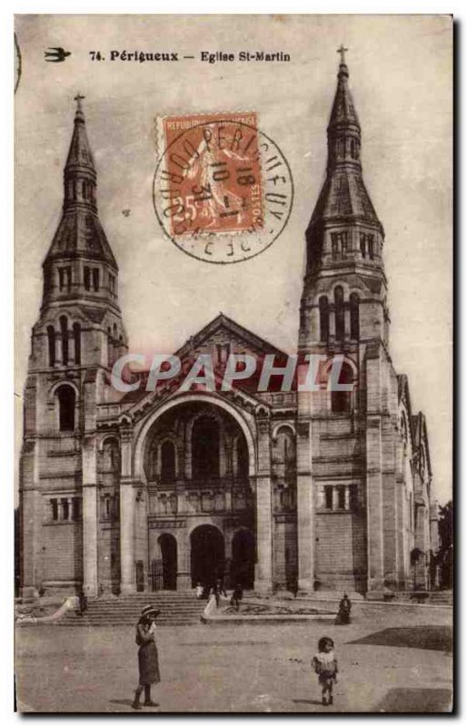 Postcard Perigueux Old St. Martin's Church