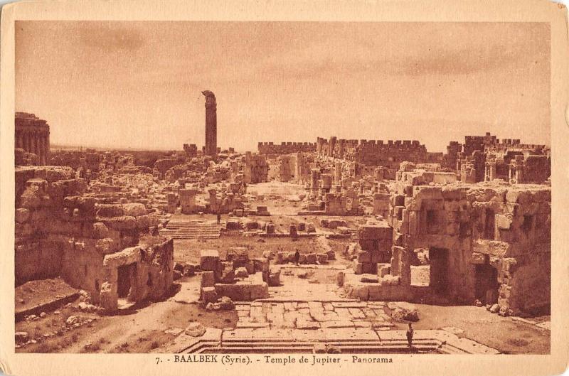 BR72635 temple de jupiter panorama  baalbek syrie syria