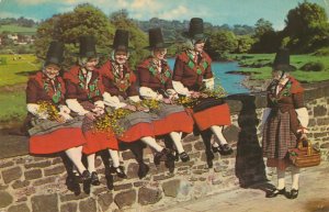 Ladies in Welsh National Costume - Wales, United Kingdom - pm 1972