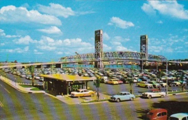 Florida Jacksonville Main Street Bridge and Municipal Parking Lot