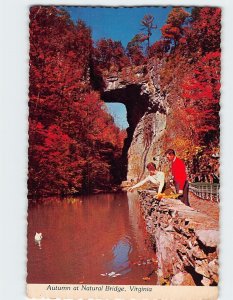 Postcard Autumn at Natural Bridge, Virginia