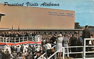 Muscle Shoals, AL Alabama  PRESIDENT KENNEDY VISIT  Colbert County  Postcard