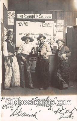 Drinking, Liqueur, Winery, Drunk Round Up Saloon Amusement Park Photo Unused 