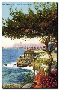 Old Postcard Marseille Corniche Corner
