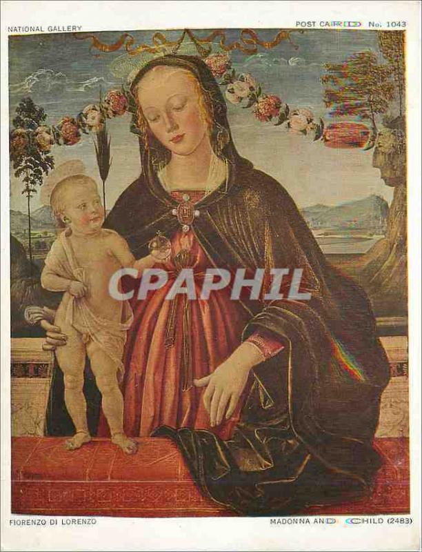 CPM National Gallery London Fiorenzo Di Lorenzo Madonna and Child