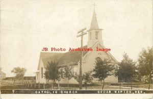 NE, Cedar Rapids, Nebraska, RPPC, Catholic Church, Exterior, 1910 PM, Photo No 7