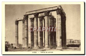 Old Postcard Athens Temple of Jupiter