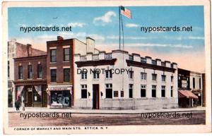 Market & Main St, Attica NY