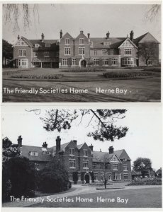 The Friendly Societies Home Herne Bay 2x Vintage Postcard s