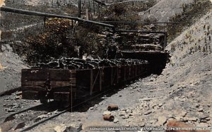 Loaded Coal Cars being drawn from Slope by Steel Cables - Hazleton, Pennsylva...