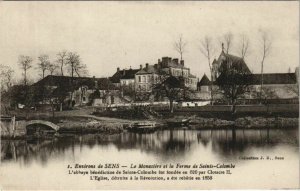 CPA Env. de SENS - le monastere et la ferme de St-COLOMBE (147042)