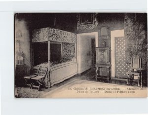 Postcard Diane of Poitiers room, Château de Chaumont-sur-Loire, France