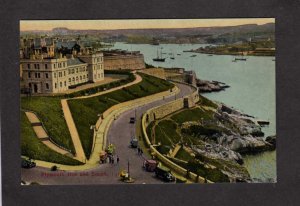 UK Plymouth Hoe and Sound Devon Postcard Carte Postale Vintage PC